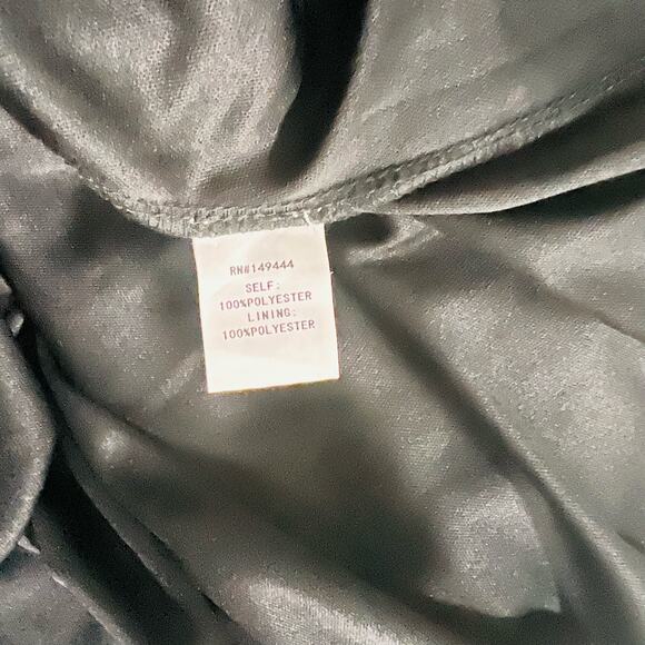 Siren Lily Floral Bell Sleeve Fit And Flare Dress Size S Small Black Cream - Picture 6 of 8